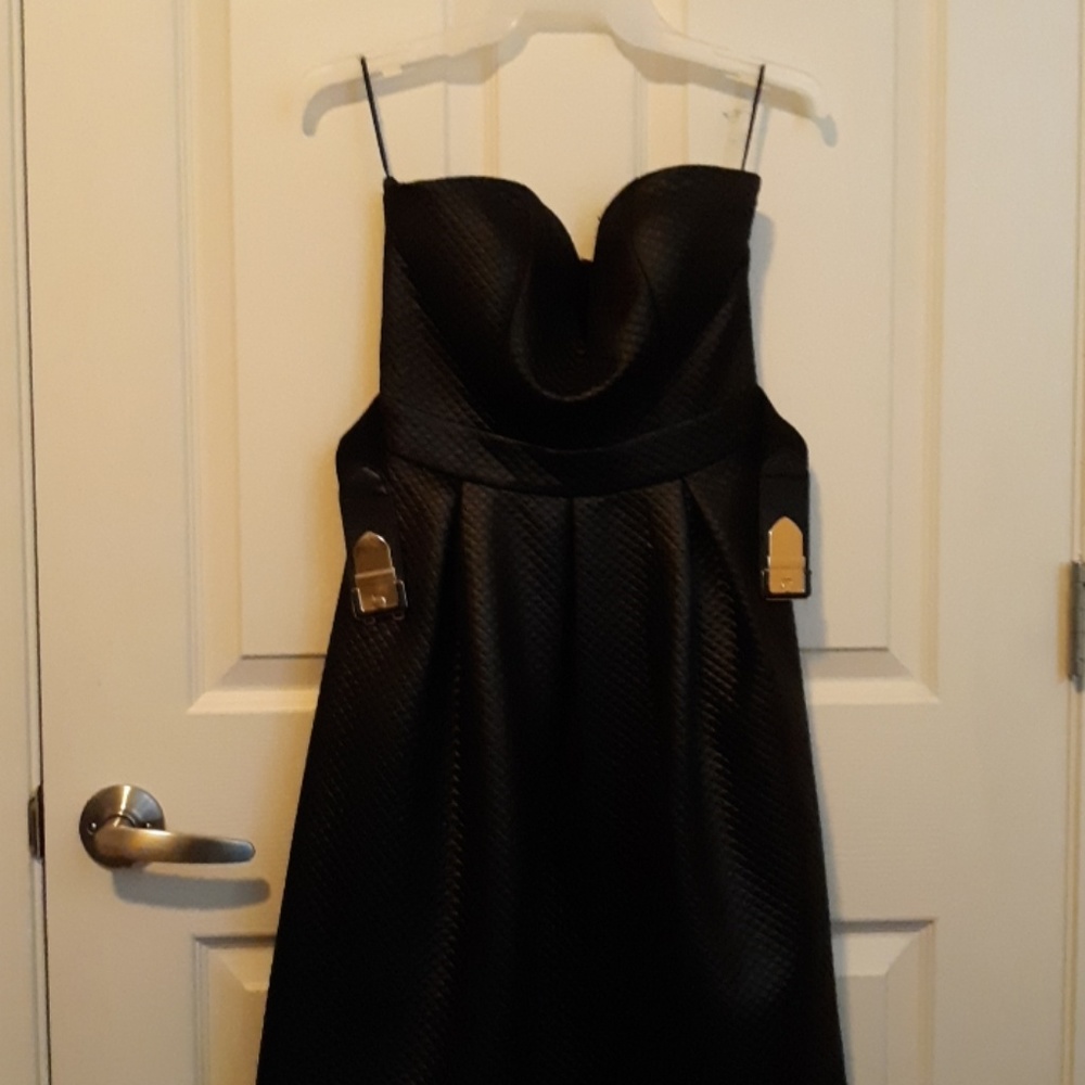 Strapless mini dress